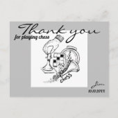 Schaakspel. Grafische kunsten Briefkaart (Voorkant)