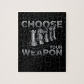 Schaakspel Kies je wapen Legpuzzel (Verticaal)