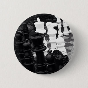 Schaakspel Knop Ronde Button 5,7 Cm