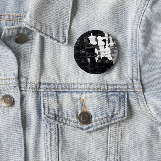 Schaakspel Knop Ronde Button 5,7 Cm (In situ)
