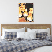 Schaakspel Oorspronkelijke Abstracte kunst Canvas Afdruk (Insitu (Slaapkamer))