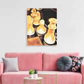 Schaakspel Oorspronkelijke Abstracte kunst Canvas Afdruk (Insitu (Woonkamer))