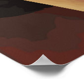 Schaakspel Oorspronkelijke Abstracte kunst Poster (Hoek)