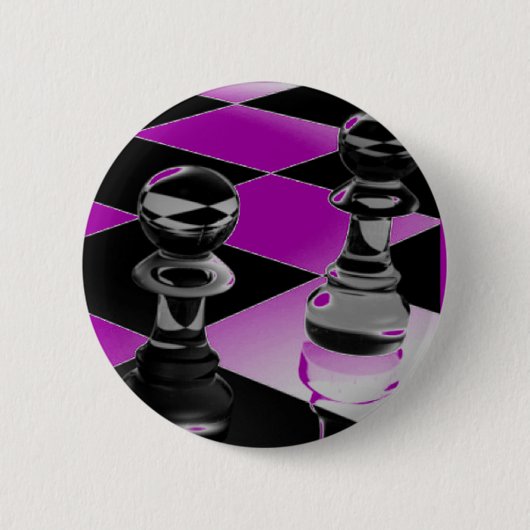 Schaakspel Ronde Button 5,7 Cm (Voorkant)