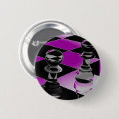 Schaakspel Ronde Button 5,7 Cm (Voorkant /achterkant)