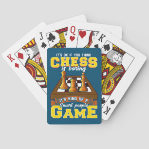 schaakspel: slimme mensen grappige schaakspeler pokerkaarten