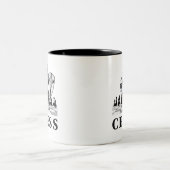 Schaakspel, Strategisch, Vooruitdenken, Schaakmat Tweekleurige Koffiemok (Center)