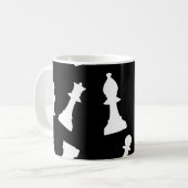 Schaakspel stukken koffiemok (Voorkant links)