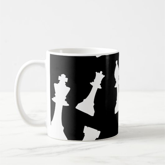 Schaakspel stukken koffiemok (Links)