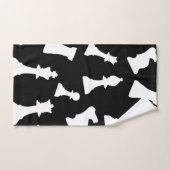Schaakspel stukken ontwerp bad handdoek (Handdoek)