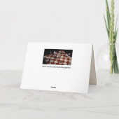 schaakspel wenskaart kaart (Achterkant)