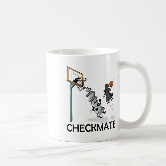 Schaakspeler Chessboxing en Sketel Lover Checkmat Koffiemok (Rechts)