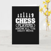 Schaakspeler Kaart (Gele Bloem)