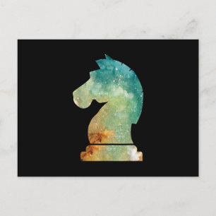 Schaakspeler Paard Ridder Schaakliefhebber Cadeau Briefkaart