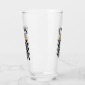 Schaakspeler, schaakbord glas (Links)