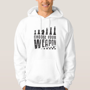 Schaakspeler Schaakbord Schaakmat Bordspel Gift Hoodie