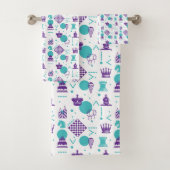 Schaakspeler stukken - Party Art Pattern Bad Handdoek (Insitu)