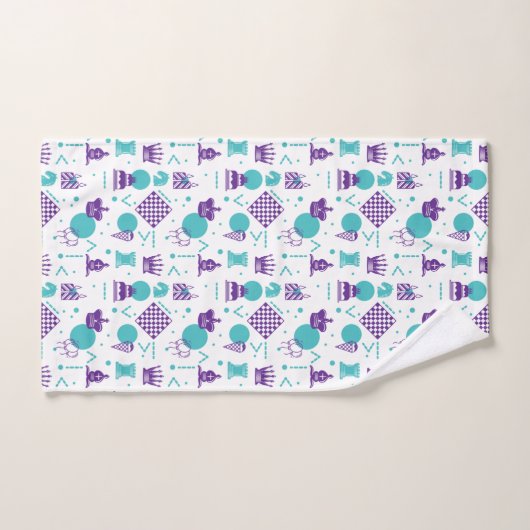 Schaakspeler stukken - Party Art Pattern Bad Handdoek (Handdoek)