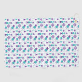 Schaakspeler stukken - Party Art Pattern Golfhanddoek (Horizontaal)