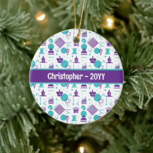 Schaakspeler stukken - Party Art Pattern Keramisch Ornament