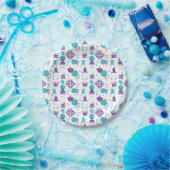 Schaakspeler stukken - Party Art Pattern Papieren Bordje (Feest)