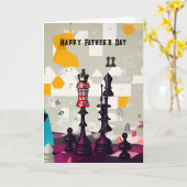 Schaakspeler Vader Broer Vriend Aanpasbaar Ca Kaart (Gele Bloem)