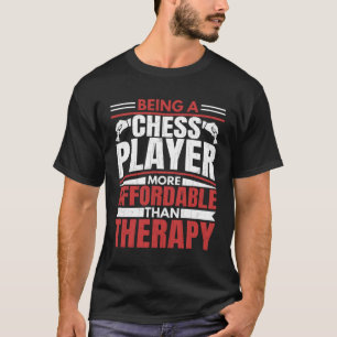 Schaakspeler Zijn Is Therapie Sportcoach Grafisch T-shirt