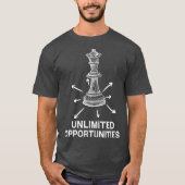 Schaakspelercadeidee Chess-schaakbord T-shirt (Voorkant)