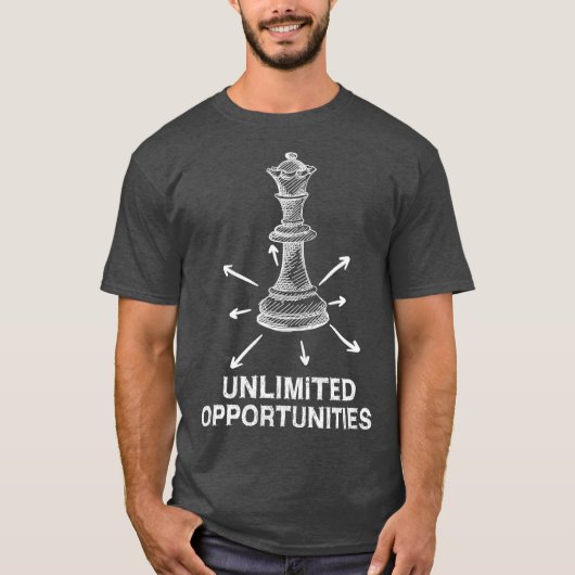 Schaakspelercadeidee Chess-schaakbord T-shirt (Voorkant)