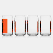Schaakspelers Blikvorm Glas (Rechts)