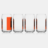 Schaakspelers Blikvorm Glas (Links)