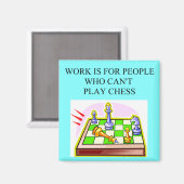 schaakspelers magneet (Voorkant / Achterkant)