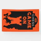 Schaakspelers Spandoek (Horizontaal)