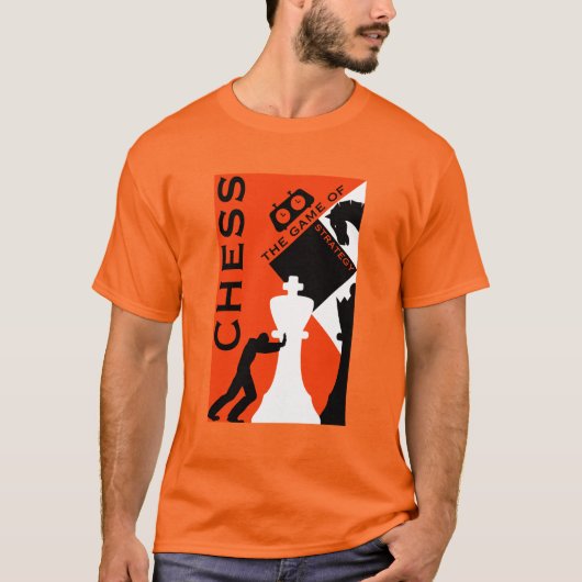 Schaakspelers T-shirt (Voorkant)