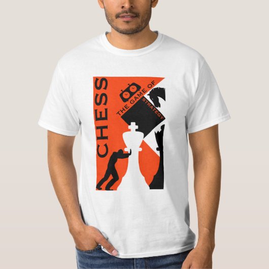 Schaakspelers T-shirt (Voorkant)