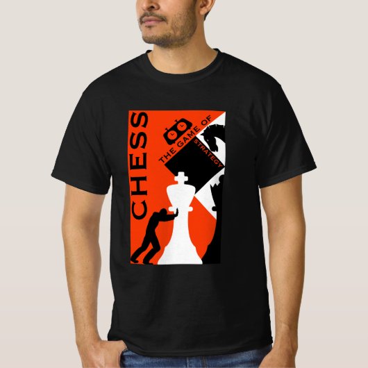 Schaakspelers T-shirt (Voorkant)