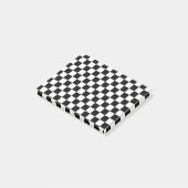 Schaakspelers zwart en wit post-it® notes (Schuin)