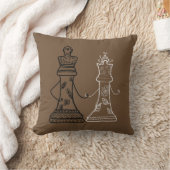 Schaakstel, Koning & Koningin Kussen (Deken)