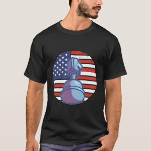 Schaakstuk Amerika schaakstuk T-shirt