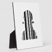 SCHAAKSTUK BAR CODE Schaakstuk Patroon Ontwerp Fotoplaat (Zijkant)