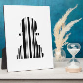 SCHAAKSTUK BAR CODE Schaakstuk Patroon Ontwerp Fotoplaat (Zijkant)