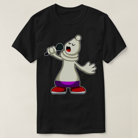 Schaakstuk Bishop bij Chess 2 T-shirt (Design voorkant)
