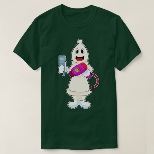Schaakstuk Bishop Kapper Kam T-shirt (Design voorkant)