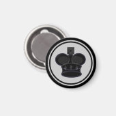 Schaakstuk Black King Magneet (Voorkant / Achterkant)