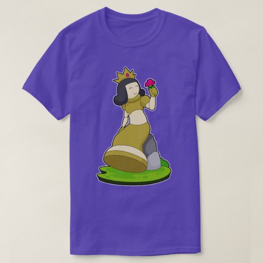 Schaakstuk Bloemschaak T-shirt (Design voorkant)