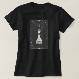 Schaakstuk de Queen tarotkaart lijst retro T-shirt