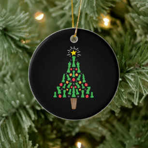 Schaakstuk Kerstboom Keramisch Ornament