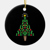 Schaakstuk Kerstboom Keramisch Ornament (Voorkant)