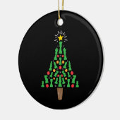 Schaakstuk Kerstboom Keramisch Ornament (Links)