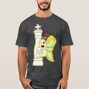 Schaakstuk King Butterfly Chess T-shirt